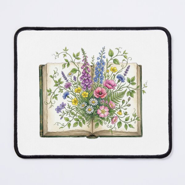 Item preview, Wildflowers Blooming From Vintage Open Book designed and sold by Sanan Israyilli.