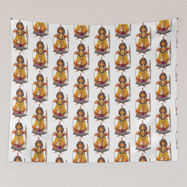 Item preview, Yakshagana Traditional Indian Folk Art – Karnataka Cultural Illustration India designed and sold by niStock.