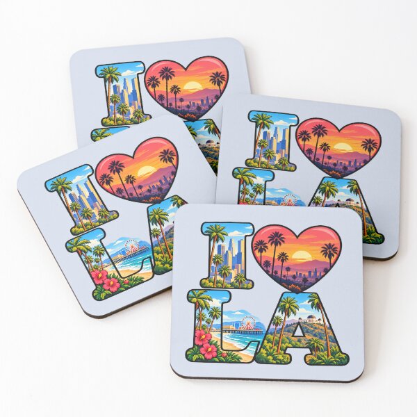 Item preview, I Love LA - Los Angeles California designed and sold by Myra365Art.
