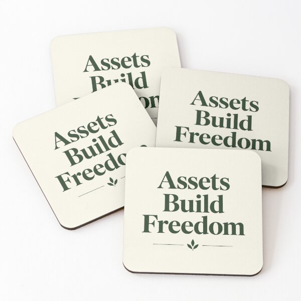 Item preview, Assets Build Freedom | Minimalist Money Mindset Print designed and sold by Zaramodo.