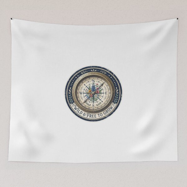 Item preview, Wild and Free to Grow Wildflower Compass designed and sold by Sanan Israyilli.