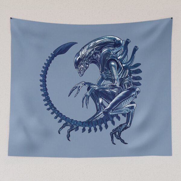 Item preview, Xenomorph Spiral - Blue designed and sold by claracecilia.