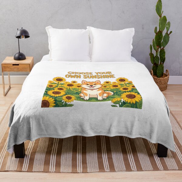 Item preview, Choose Your Own Sunshine Shiba Inu Sunflowers designed and sold by Sanan Israyilli.