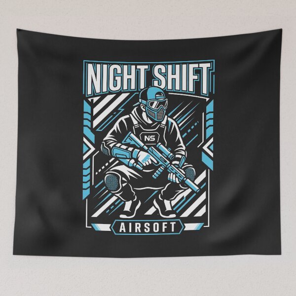Artikelvorschau, Night Shift Airsoft Tactical Milsim entworfen und verkauft von SplashTastic.