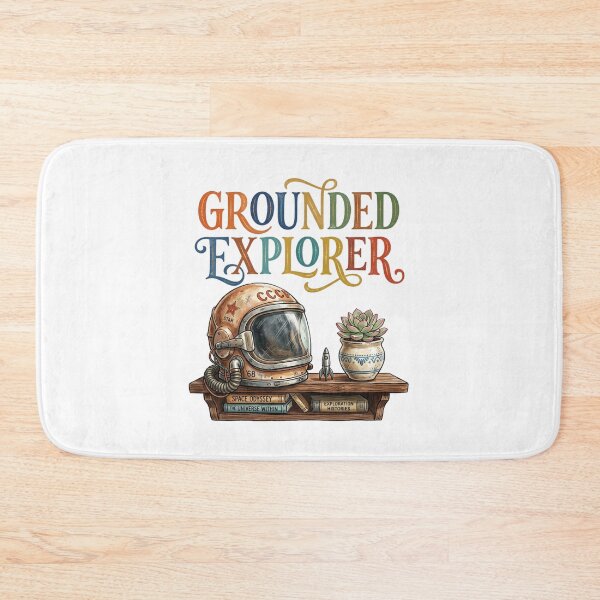 Item preview, Grounded Explorer Vintage Astronaut Helmet Shelf designed and sold by Sanan Israyilli.