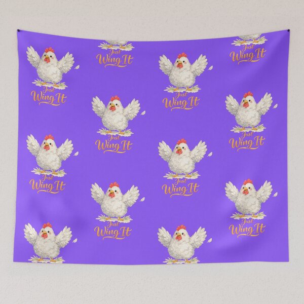 Item preview, Funny Chicken Just Wing It Design designed and sold by inspired-works.