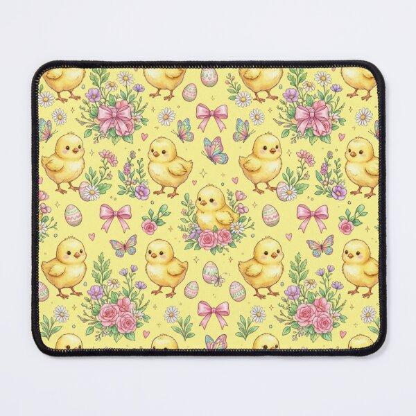 Item preview, Cute Baby Chicks Easter Flowers Spring Bedding Pattern designed and sold by Shivora Studio.