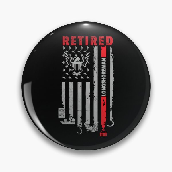 Item preview, Proud American Retired Longshoreman designed and sold by milana-baca.