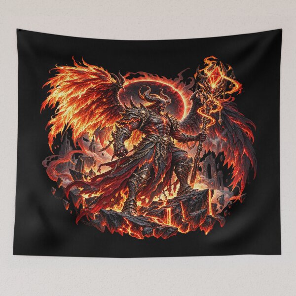 Item preview, Infernal Warlord – Demon Lord of Fire designed and sold by TroviTutto.