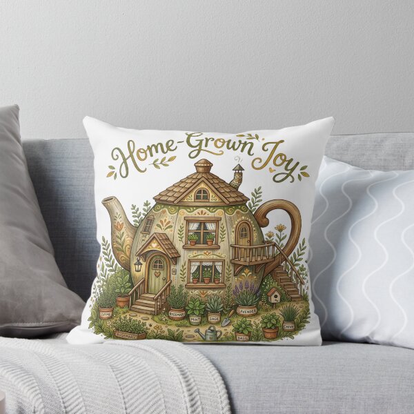 Item preview, Home-Grown Joy Teapot Cottage Herb Garden designed and sold by Sanan Israyilli.