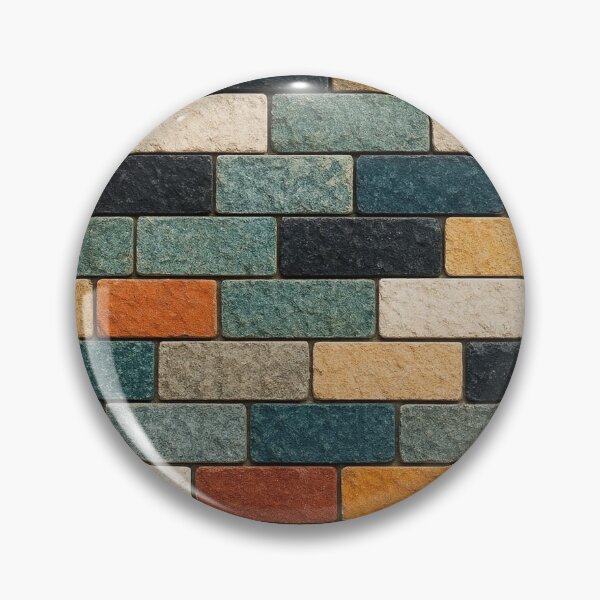 Item preview, Colorful Brick Mosaic – Modern Urban Texture Pattern designed and sold by Catfcreations.