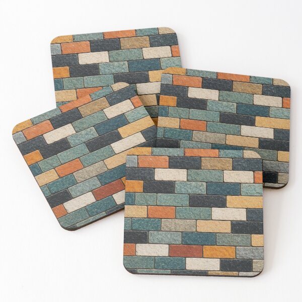 Item preview, Colorful Brick Mosaic – Modern Urban Texture Pattern designed and sold by Catfcreations.