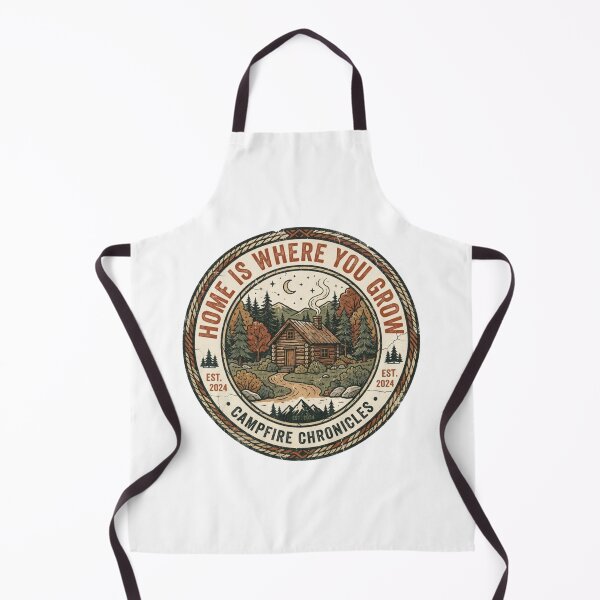 Item preview, Home Is Where You Grow Vintage Log Cabin Badge designed and sold by Sanan Israyilli.