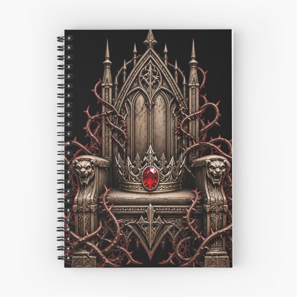 Item preview, Gothic Wrought Iron Throne of Thorns Silver Crown designed and sold by LazyDayzCo.