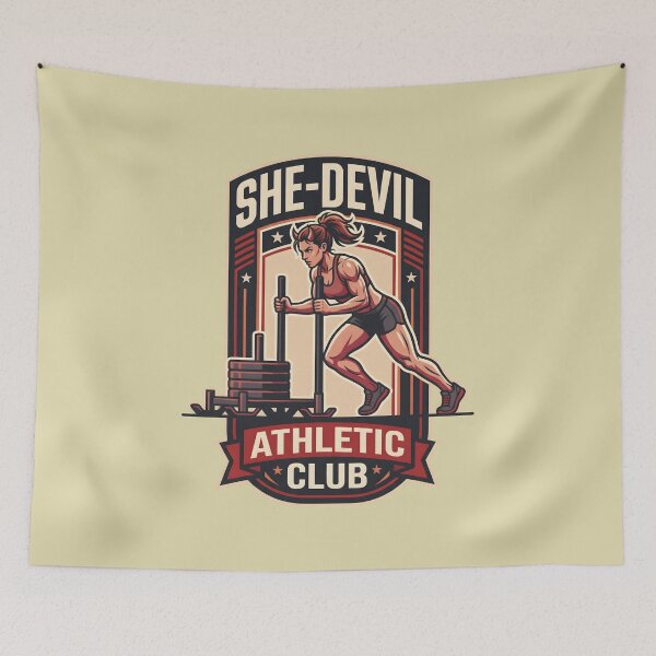 Item preview, She-Devil Athletic Club Fitness Sled Push designed and sold by SplashTastic.