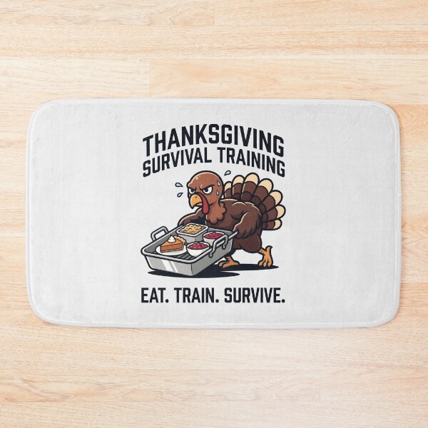 Item preview, Thanksgiving Survival Training Eat Train Survive designed and sold by SplashTastic.