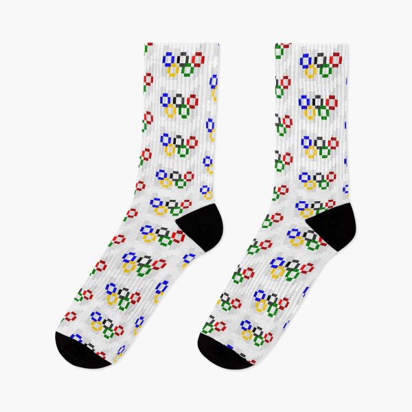 Item preview, Olympic Pixel Flag designed and sold by HarveyHandcraftsandDesigns.