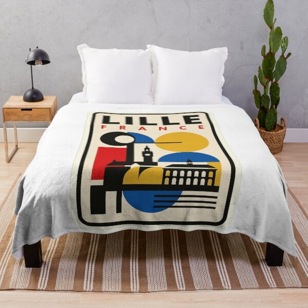 Item preview, Retro Lille Bauhaus Geometric Skyline designed and sold by k3rstman1.