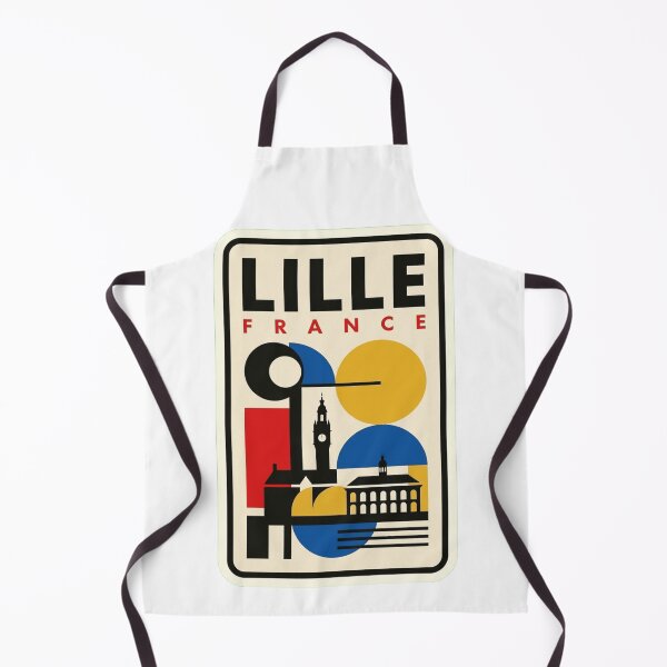 Artikelvorschau, Retro Lille Bauhaus Geometrische Skyline entworfen und verkauft von k3rstman1.