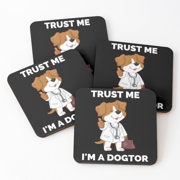 Item preview, Trust Me I'M A Dogtor - Perfect Gift For Dog Lovers And Veterinarians - Awesome Dog Doctor Illustration designed and sold by auburn-worsham.