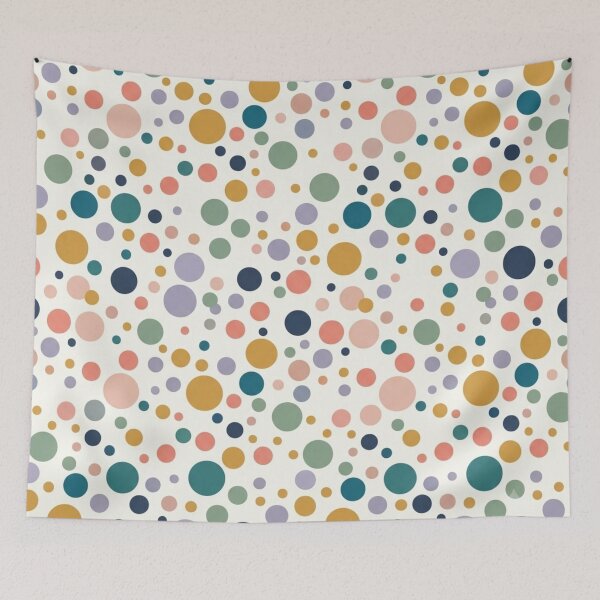 Item preview, Modern Colorful Confetti Polka Dot Pattern Pastel Bedding designed and sold by ShivCraft Studio.