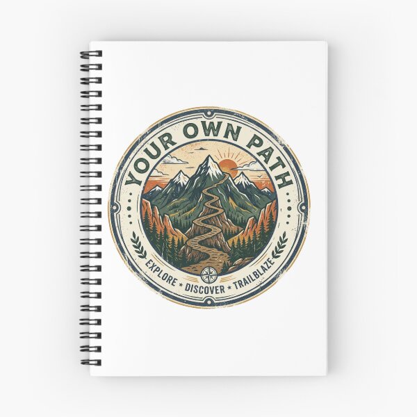 Item preview, Your Own Path Vintage Mountain Trail Badge designed and sold by Sanan Israyilli.