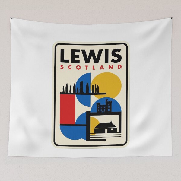 Item preview, Retro Lewis Bauhaus Geometric Skyline designed and sold by k3rstman1.