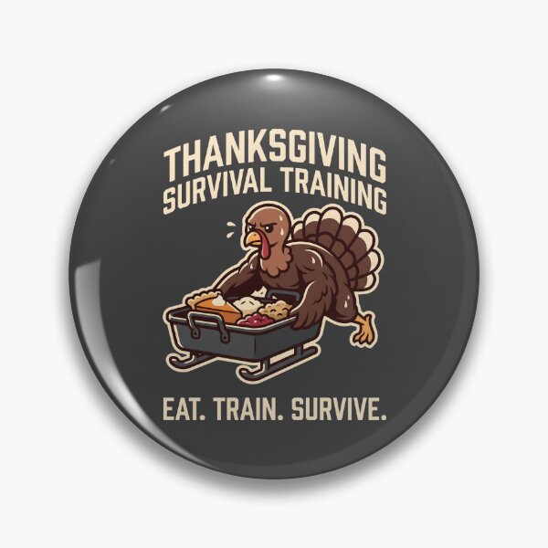 Artikelvorschau, Thanksgiving-Überlebenstraining: Truthahn-Schlittenschieben entworfen und verkauft von SplashTastic.