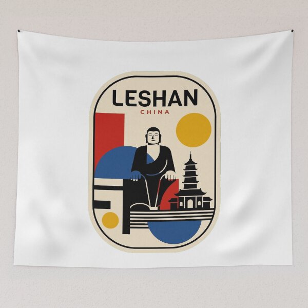 Item preview, Retro Leshan Bauhaus Geometric Skyline designed and sold by k3rstman1.