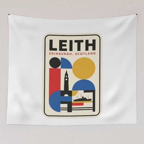 Artikelvorschau, Retro Leith Bauhaus Geometrische Skyline entworfen und verkauft von k3rstman1.