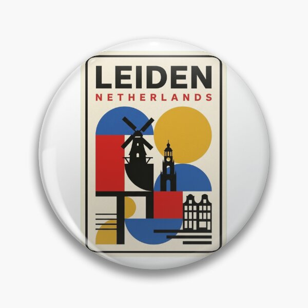 Artikelvorschau, Retro Leiden Bauhaus Geometrische Skyline entworfen und verkauft von k3rstman1.