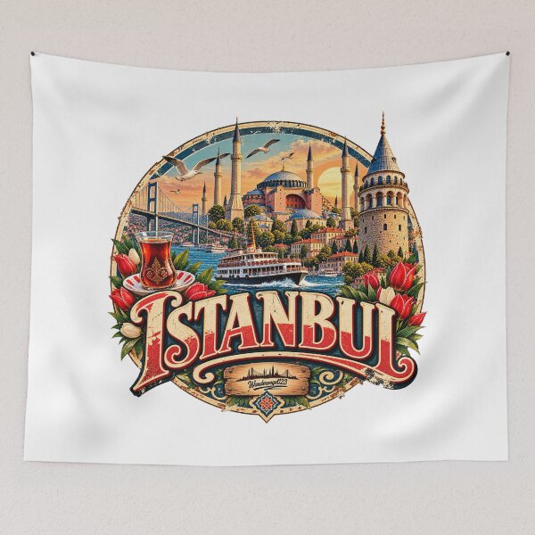 Item preview, Istanbul Türkiye – Bosphorus Hagia Sophia & Galata Tower designed and sold by Wandervogel123.