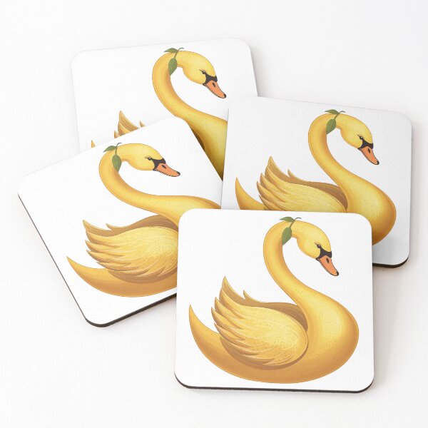 Item preview, Lemon Swan Surreal Citrus Bird Illustration Design designed and sold by takeng07.