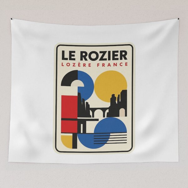 Item preview, Retro Le Rozier Bauhaus Geometric Skyline designed and sold by k3rstman1.