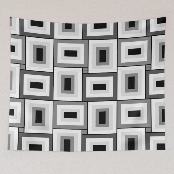 Item preview, Mid-Century Modern Black And White Contemporary Geometric Pattern designed and sold by DEC02.