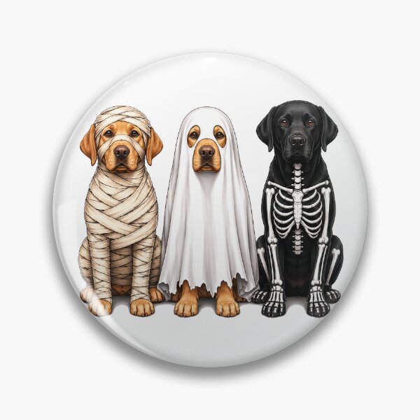 Item preview, Halloween Labrador Dogs T-Shirt – Mummy Ghost & Skeleton Labs designed and sold by elisarasada.