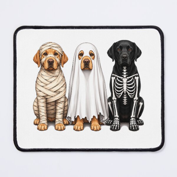 Item preview, Halloween Labrador Dogs T-Shirt – Mummy Ghost & Skeleton Labs designed and sold by elisarasada.