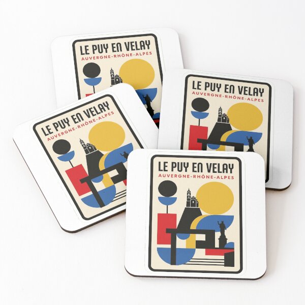 Item preview, Retro Le Puy En Velay Bauhaus Geometric Skyline designed and sold by k3rstman1.