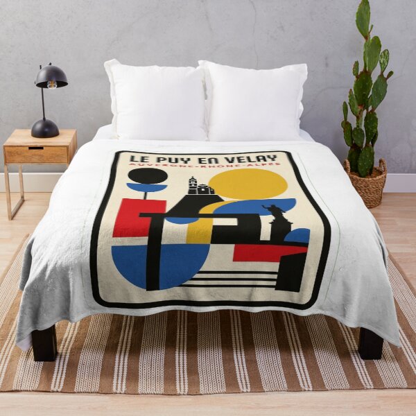 Item preview, Retro Le Puy En Velay Bauhaus Geometric Skyline designed and sold by k3rstman1.