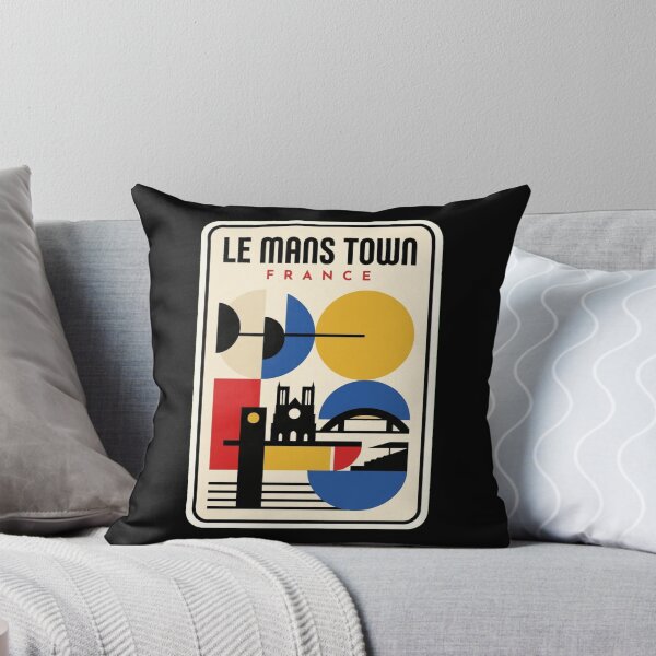 Artikelvorschau, Retro-Le-Mans-Stadt, Bauhaus-geometrische Skyline entworfen und verkauft von k3rstman1.