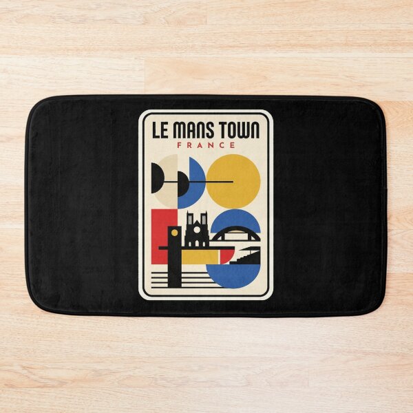Item preview, Retro Le Mans Town Bauhaus Geometric Skyline designed and sold by k3rstman1.