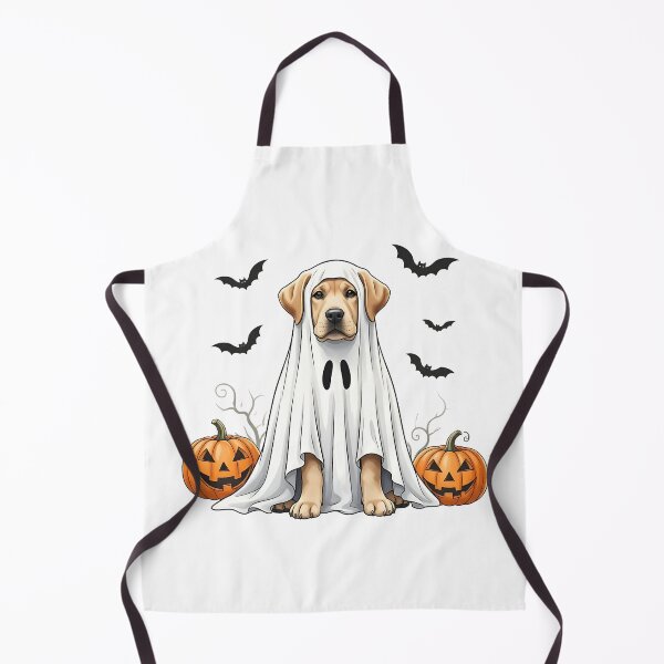 Item preview, Ghost Labrador Halloween T-Shirt – Spooky Black Labrador with Bats & Pumpkins designed and sold by elisarasada.