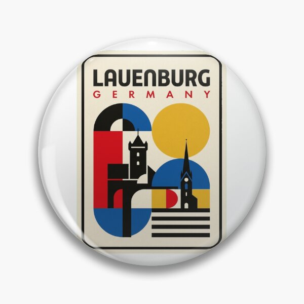 Item preview, Retro Lauenburg Bauhaus Geometric Skyline designed and sold by k3rstman1.