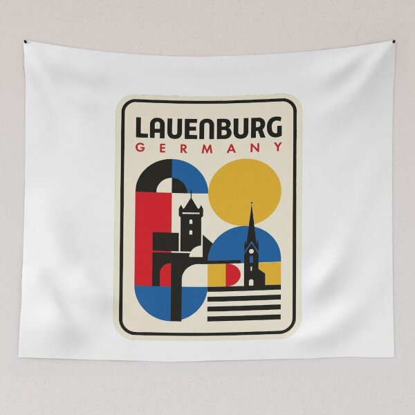 Item preview, Horizonte geométrico retro Bauhaus de Lauenburg designed and sold by k3rstman1.