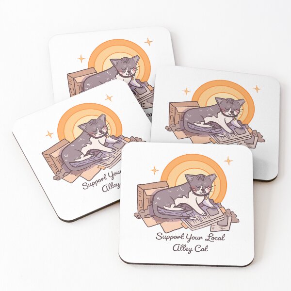 Item preview, Support Your Local Alley Cat (Version With Text) designed and sold by saraya-correll.