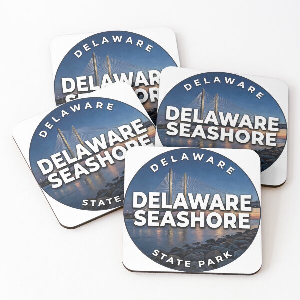 Item preview, Pegatina redonda de la Hora Azul del Parque Estatal de la Costa de Delaware designed and sold by DetourDgn.