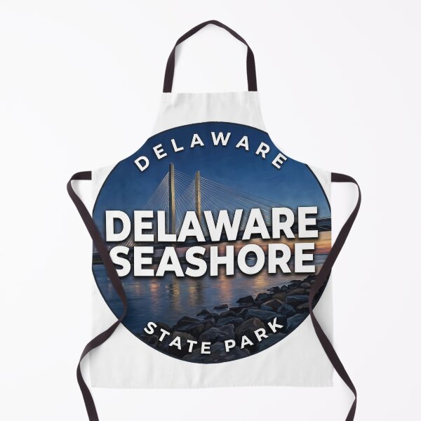 Item preview, Delaware Seashore State Park Delaware Blue Hour Round Badge Sticker designed and sold by DetourDgn.