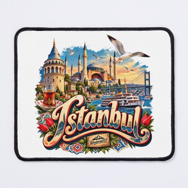 Item preview, Istanbul Türkiye – Bosphorus Hagia Sophia & Galata Tower designed and sold by Wandervogel123.
