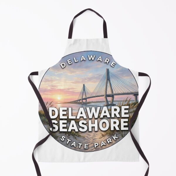 Item preview, Delaware Seashore State Park Delaware Sunrise Dunes Round Badge Sticker designed and sold by DetourDgn.