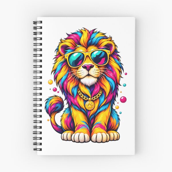 Item preview, Cool Lion Art | Colorful Lion with Sunglasses & Gold Chain | Funky Pop Art Streetwear Design designed and sold by Pixel Rush.